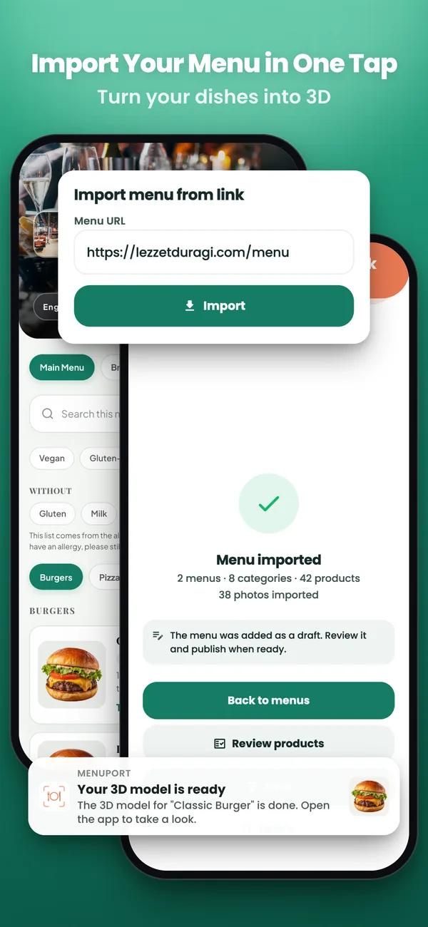 MenuPort screenshot 2