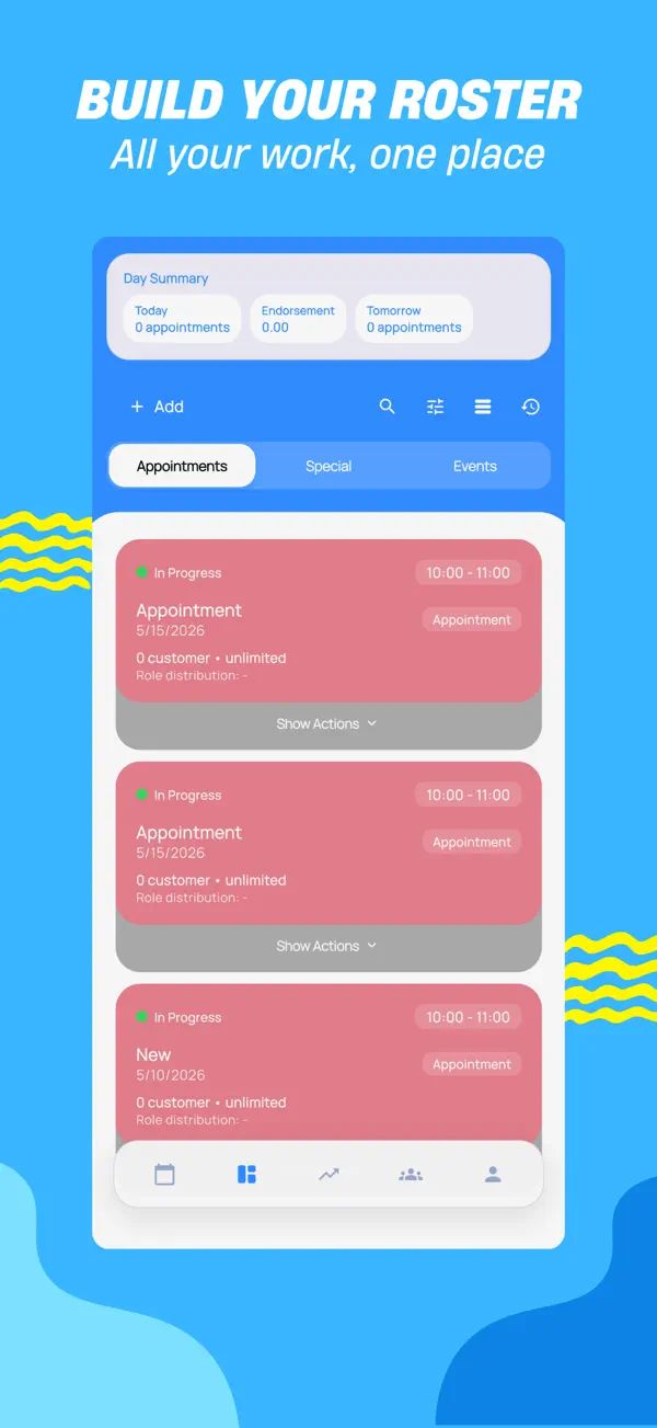 Entry: Appointments, clients and income in one app (screenshot 2)