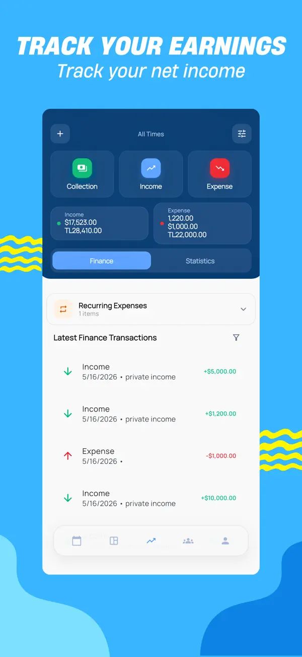 Entry: Appointments, clients and income in one app (screenshot 3)