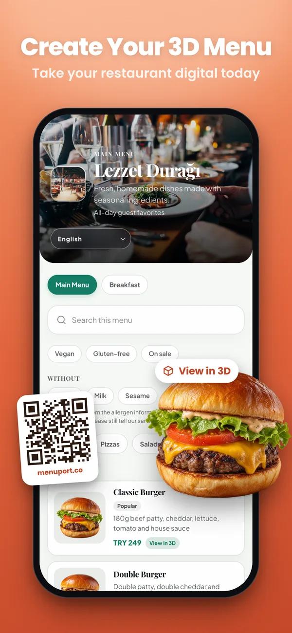 MenuPort screenshot 1