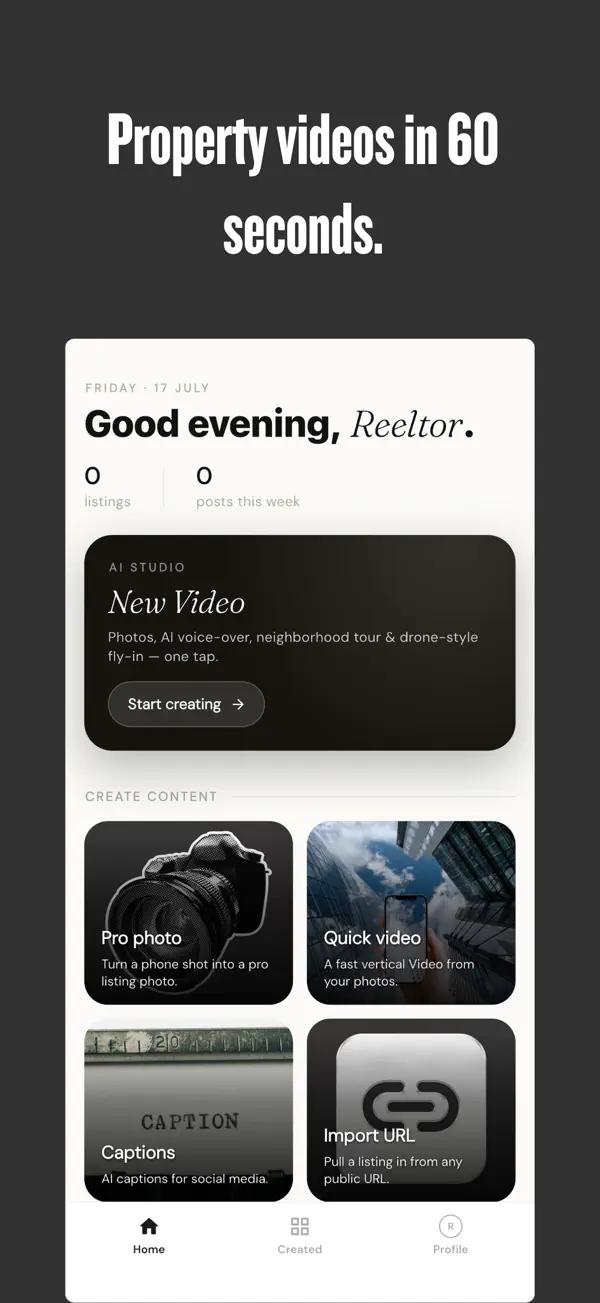 Reeltor screenshot